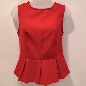 Urban Outfitters Red Peplum Top, Small